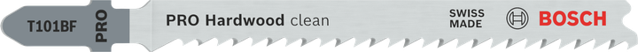 Lưỡi cưa lọng Bosch PRO Hardwood clean T101BF cho đường cắt mịn.